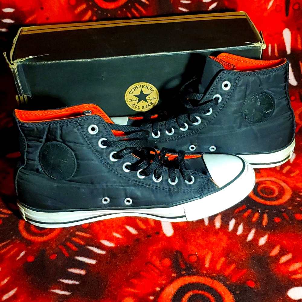 Black waterproof converse highs